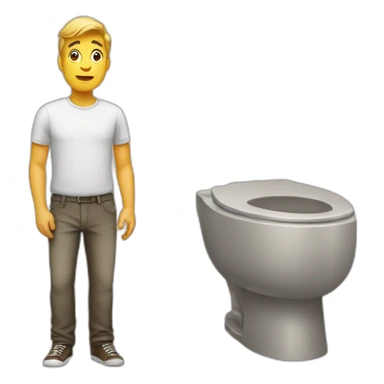 A man who peed his pants sticker