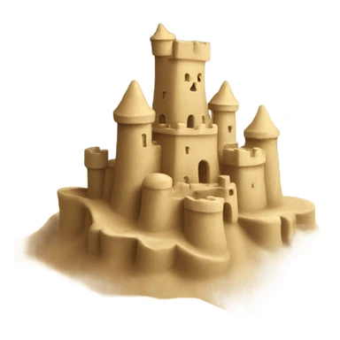 Sandcastle sticker