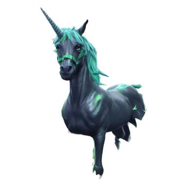 420 .Zombie_ Vaporwave black holographic oilslick zombie unicorn smoking yellow caution tape hemp leaves Pegasus hemp plants sticker