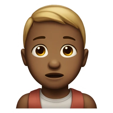 crying babyface with tears sticker