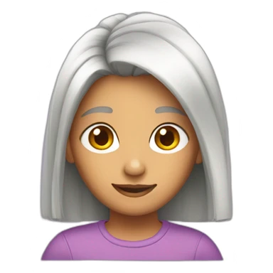 person wearing dora hair sticker