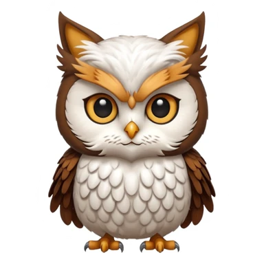 Make a cat owl sticker
