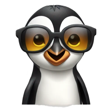 Madagascar penguins with sunglasses on  sticker