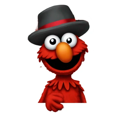 Gangster Elmo sticker