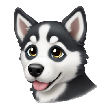 Siberian husky puppy sticker