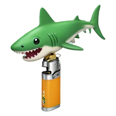 weed shark  Lighter  sticker