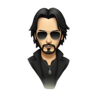Keanu in day of the dead sticker