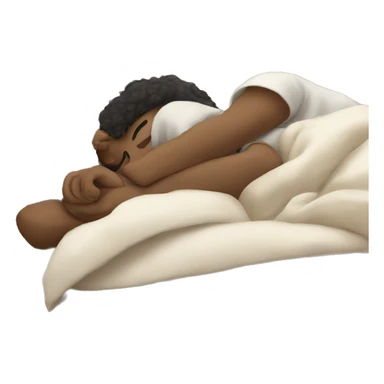 a person slepping  sticker