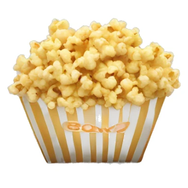 Tv and popcorn  sticker