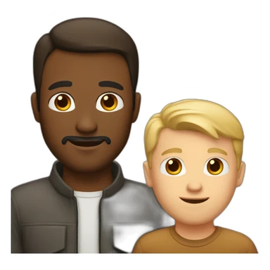 white-brun-dad-and-white-brown-man sticker