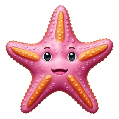 Blushed starfish sticker