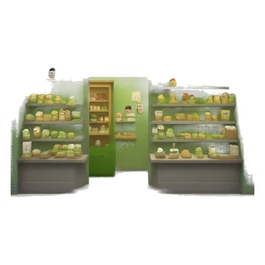 matcha store scuffle  sticker