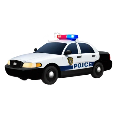 Police car lights sticker
