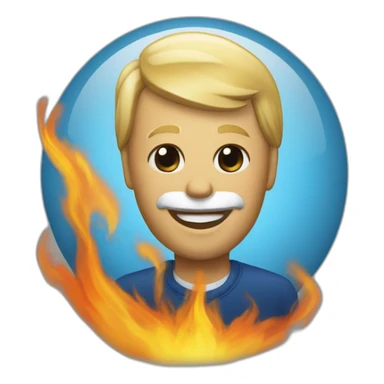 Un doigt d’honneur enflammé sticker