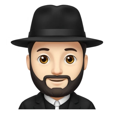 orthodox jewish rabbi smirking sticker