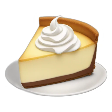 Cheesecake with whipped cream  sticker