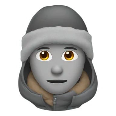 person who is cold sticker