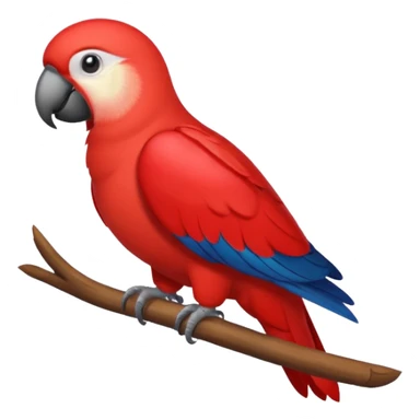 red parrot sticker