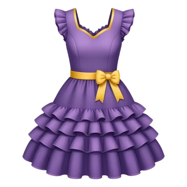 dress with ruffles sticker
