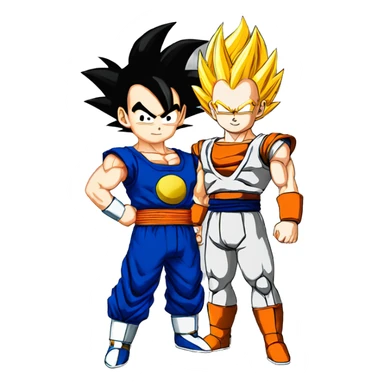 Songoku and vegeta sticker