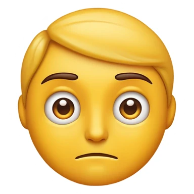 “Emoji with one eyebrow raised and upper lip slightly curled, showing a skeptical or intense expression.” sticker