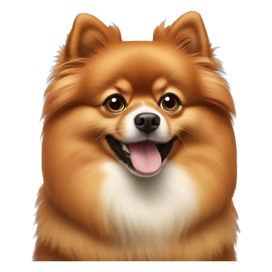 The red-haired pomeranian sticker