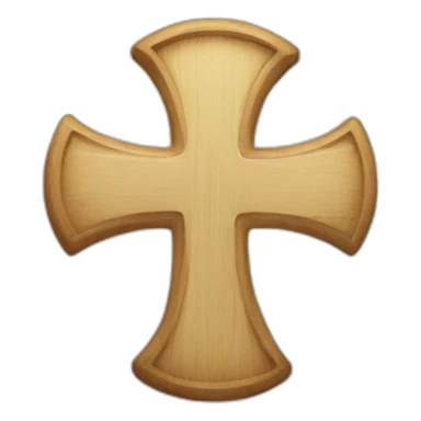 a cross sign for wrongg thing sticker