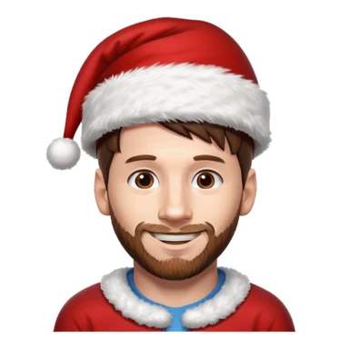 Messi con gora de navidad  sticker