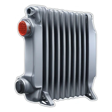 broken car radiator and ps4 sticker