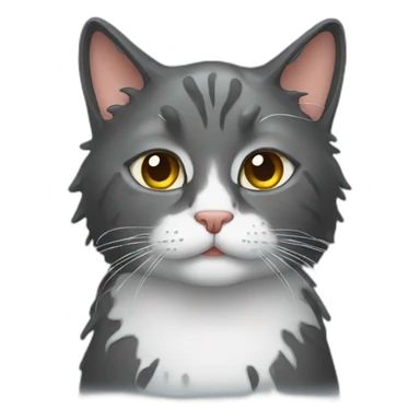 Wet cat sticker