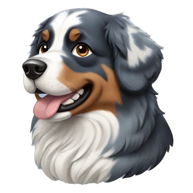 blue merle bernese mountain dog sticker