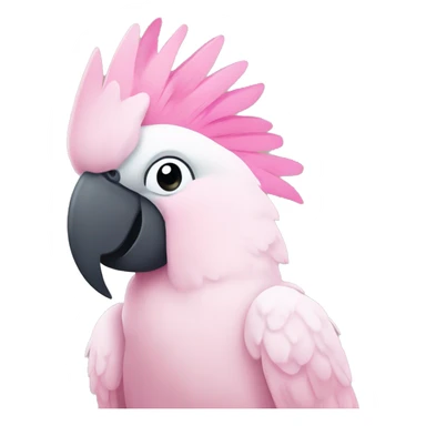 Pink cockatoo sticker
