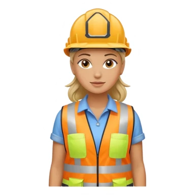 bauarbeiterin sticker