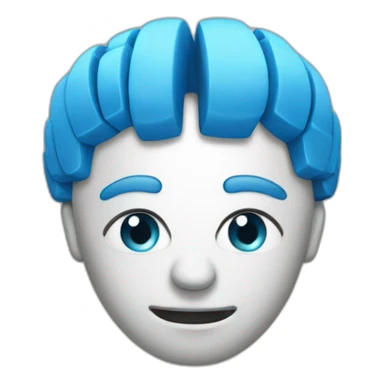 un os dans un cerveau sticker