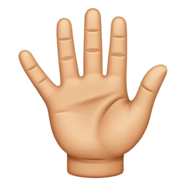 W hand emoji sticker