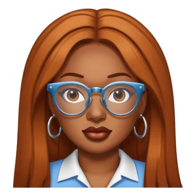 Megan Thee Stallion wear glasses sticker