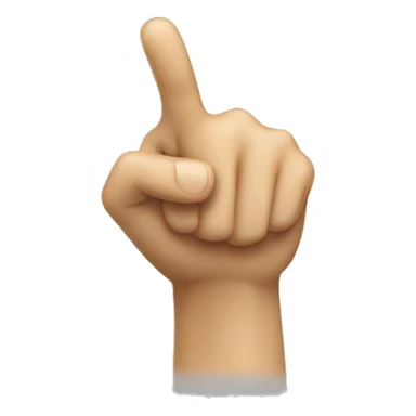 pointing finger forward sticker