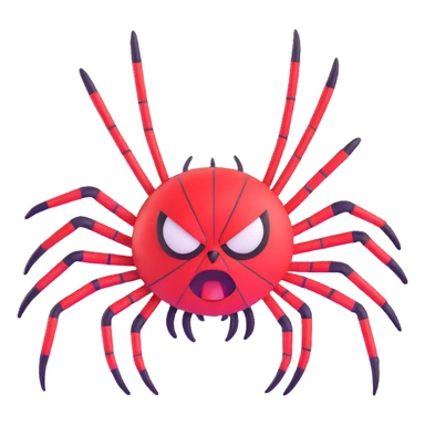 angry spider sticker