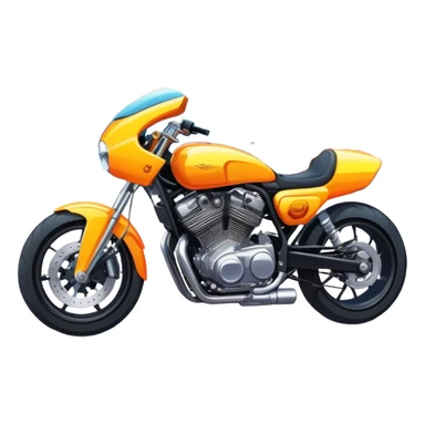 Custom tuned motorcycle and car, vibrant city background, bright colors, dynamic and detailed, modern style, urban atmosphere, high energy. sticker