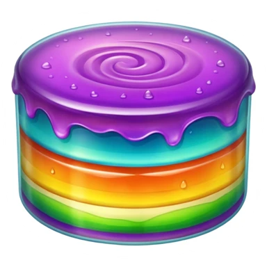 Transparent Jelly Cake sticker