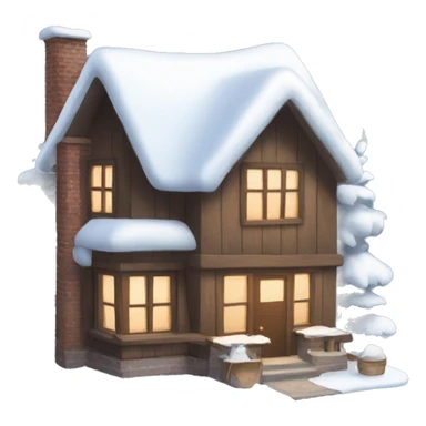 Cozy winter home sticker