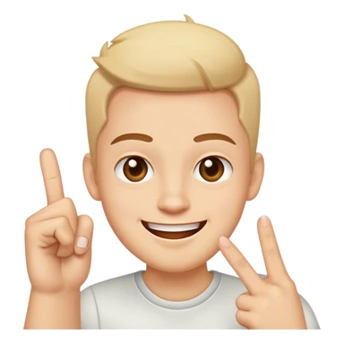 Happy face with middle finger  sticker