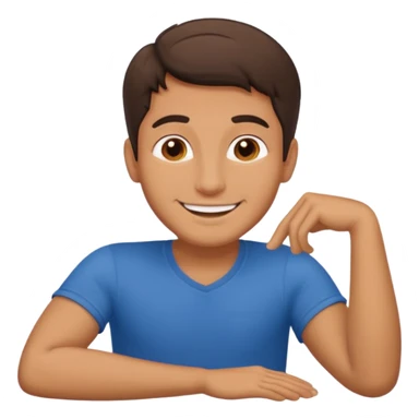 Italian guy laying down sticker