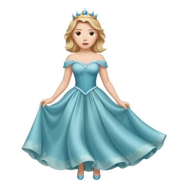 Scarlett Johansson in a princess dres sticker