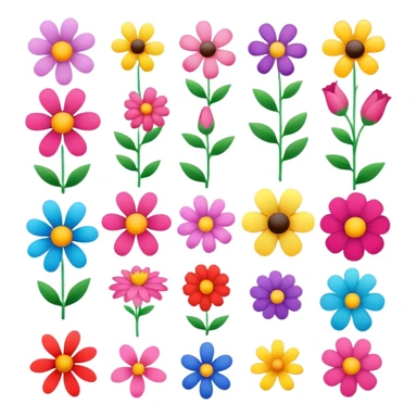 Flowers that spell "Alina" sticker