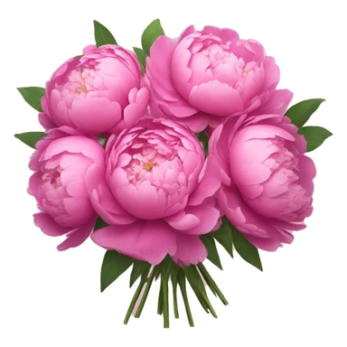 Big Bouquet of peonies  sticker