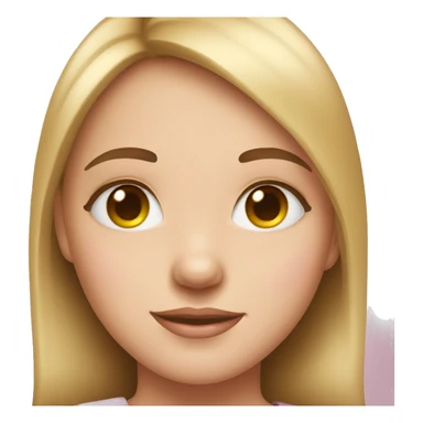 girl with hearts on her eyes sticker