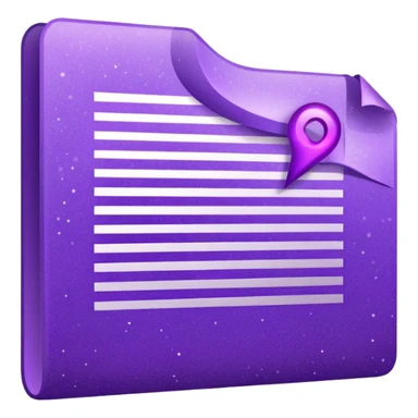 glitter documento nacional purple mark sticker
