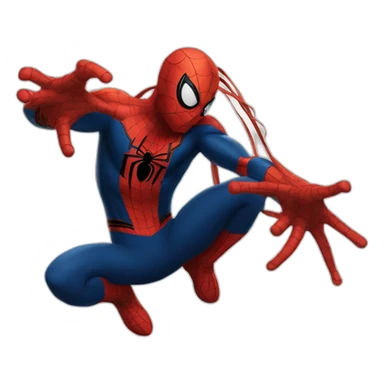 spider man with a naruto band sticker