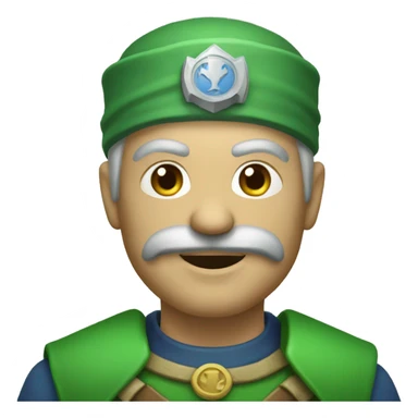 Un nain vert malicieux sticker